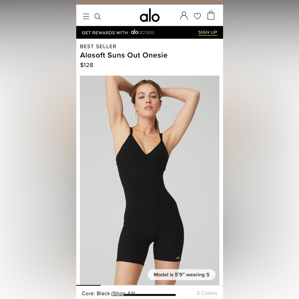 Alo suns out onesie